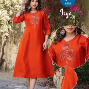 Kaya Iyra Roman Glass Printed Daily Wear Kurti Collection Rehmat Boutique