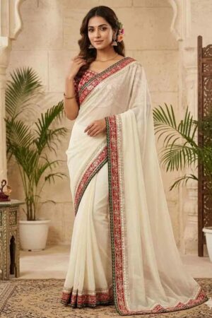 Nc Space Silk Embroidery Worked Wedding Saree Collection Rehmat Boutique