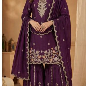 Zorista 10079 A To D Premium Chinon Embroidered Salwar Suits Collection Rehmat Boutique