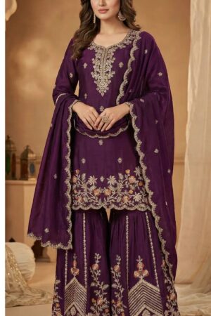 Zorista 10079 A To D Premium Chinon Embroidered Salwar Suits Collection Rehmat Boutique
