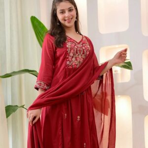 Dhruvi 422 Silk Designer Kurti With Bottom Dupatta Collection Rehmat Boutique