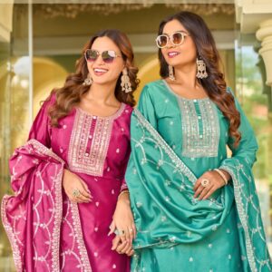 Aanchi Prakriti Designer Kurti With Bottom Dupatta Collection Rehmat Boutique