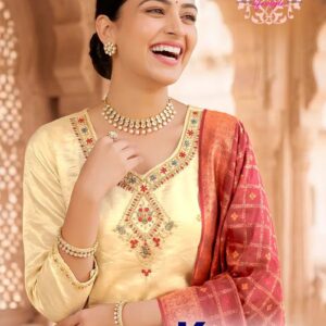 Radhika Kayra Vol 2 Shimmer Silk Handwork Kurti With Bottom Dupatta Rehmat Boutique