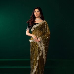 Meera 332 Party Wear Sequence Designer Saree Collection Rehmat Boutique