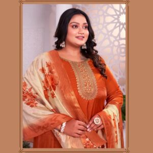 Aanchi Plus Naaz Silk Plus Size Kurti With Bottom Dupatta Rehmat Boutique
