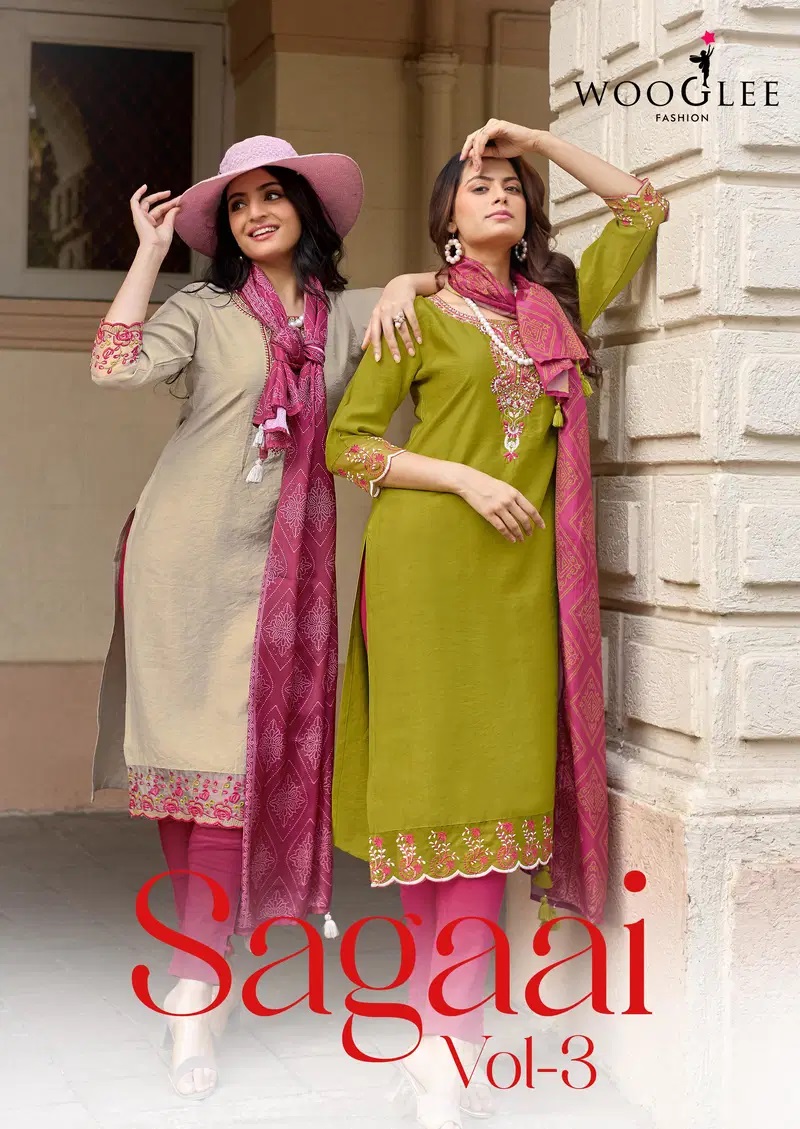 1774326382 Wooglee Sagaai Vol 3 Viscose Hand Work Kurti 3 Pcs Set Rehmat Boutique Wooglee Sagaai Vol 3 Viscose Hand Work Kurti 3 Pcs Set Rehmat Boutique
