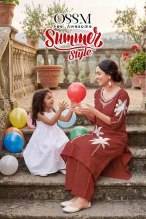 Ossm Summer Style A Line Cotton Co Ord Set Collection Rehmat Boutique