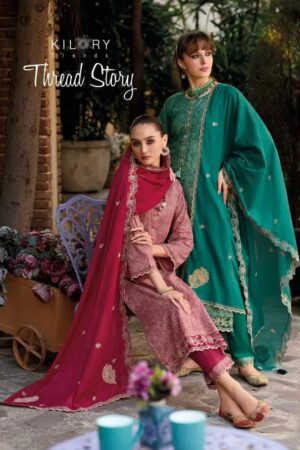 Kilory Thread Story Exclusive Lawn Cotton Salwar Kameez Rehmat Boutique