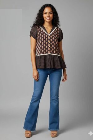 Naisha K 804 Cotton Printed Ladies Top Collection Rehmat Boutique