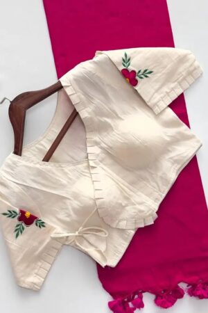 Khadi Vol 13 Hk 6 Khadi Cotton Saree With Blouse Collection Rehmat Boutique