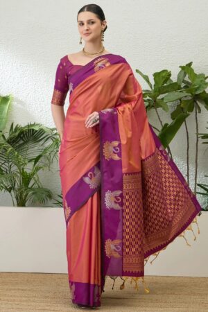 Hansa Vilas Zari Worked Soft Silk Saree Collection Rehmat Boutique