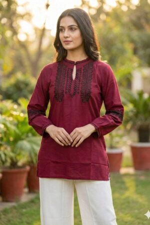 Charmi Short Top Vol 7 Embroidered Short Ladies Top Collection Rehmat Boutique