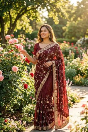 Flower 2112 Silk Sequence Worked Designer Saree Collection Rehmat Boutique