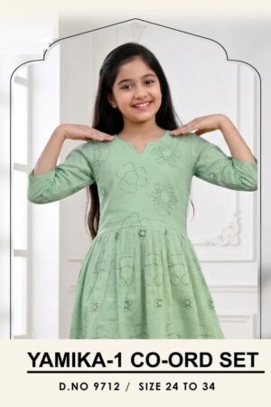 Yamika 9712 Vatican Kids Girls Co Ord Set Collection Rehmat Boutique