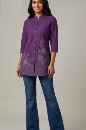 Naisha K 824 Cotton Embroidered Ladies Top Collection Rehmat Boutique