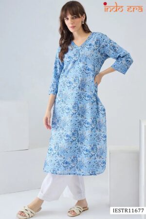 Indo Era 2640 Cotton Printed Fancy Kurti Collection Rehmat Boutique