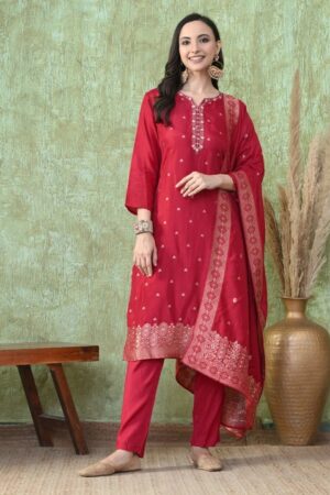 Hr R 1731 Designer Kurti With Bottom Dupatta Collection Rehmat Boutique