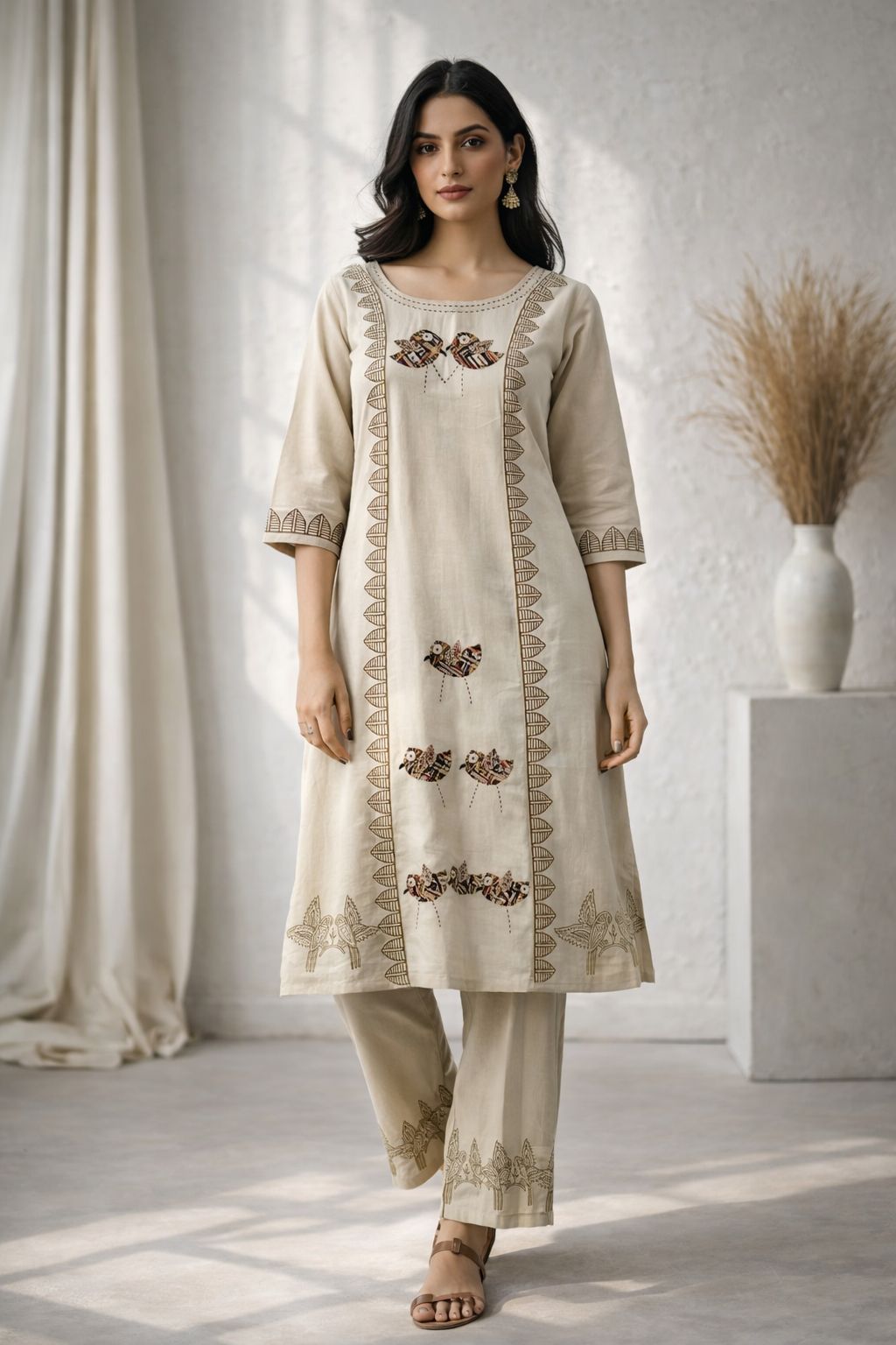 20260313123856.naisha k 76617733945301996453543 Naisha K 766 Appliqué Work Cotton Kurti With Bottom Collection Rehmat Boutique Naisha K 766 Appliqué Work Cotton Kurti With Bottom Collection Rehmat Boutique