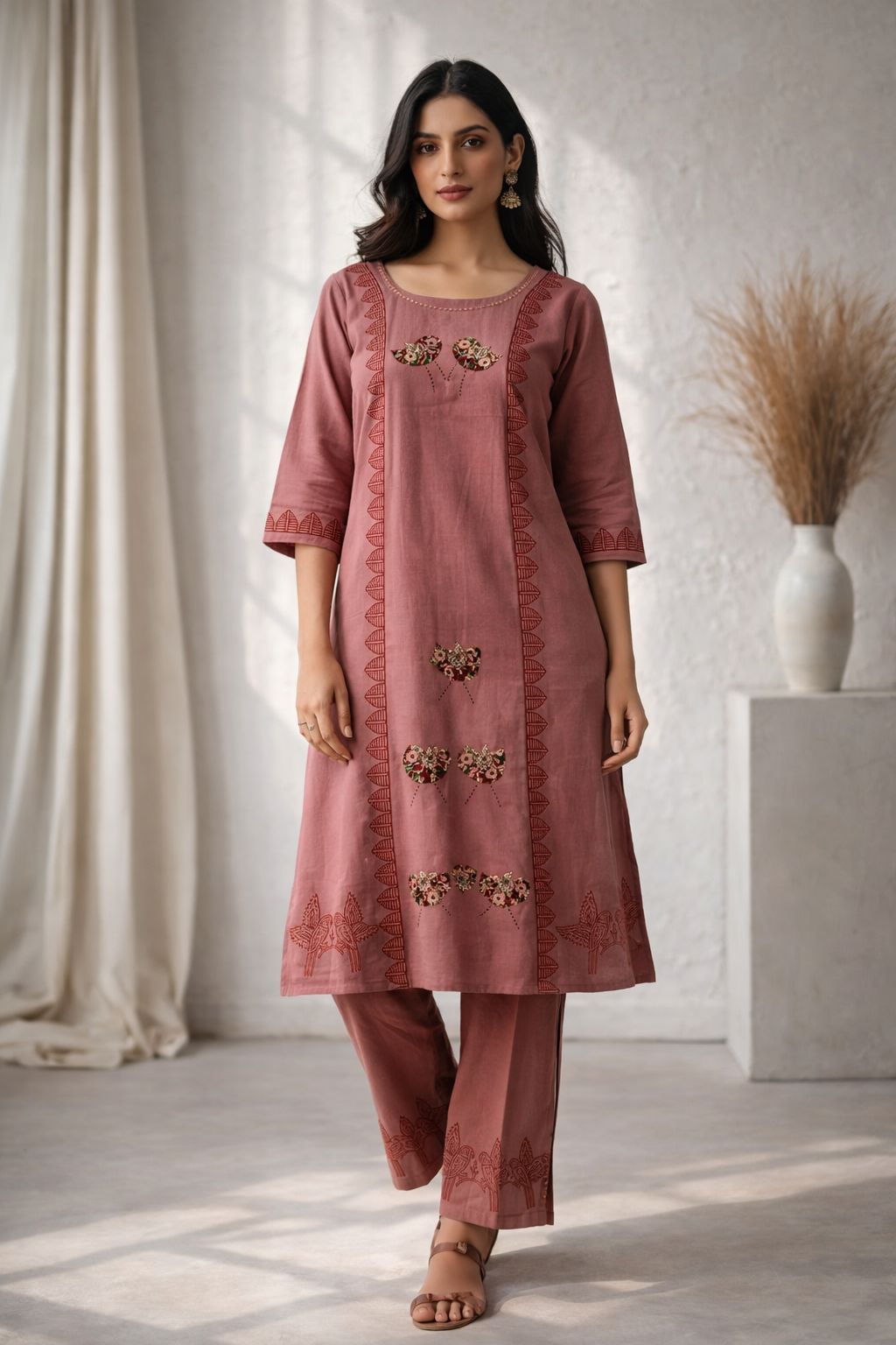 20260313123856.naisha k 7661773394530723632529 Naisha K 766 Appliqué Work Cotton Kurti With Bottom Collection Rehmat Boutique Naisha K 766 Appliqué Work Cotton Kurti With Bottom Collection Rehmat Boutique