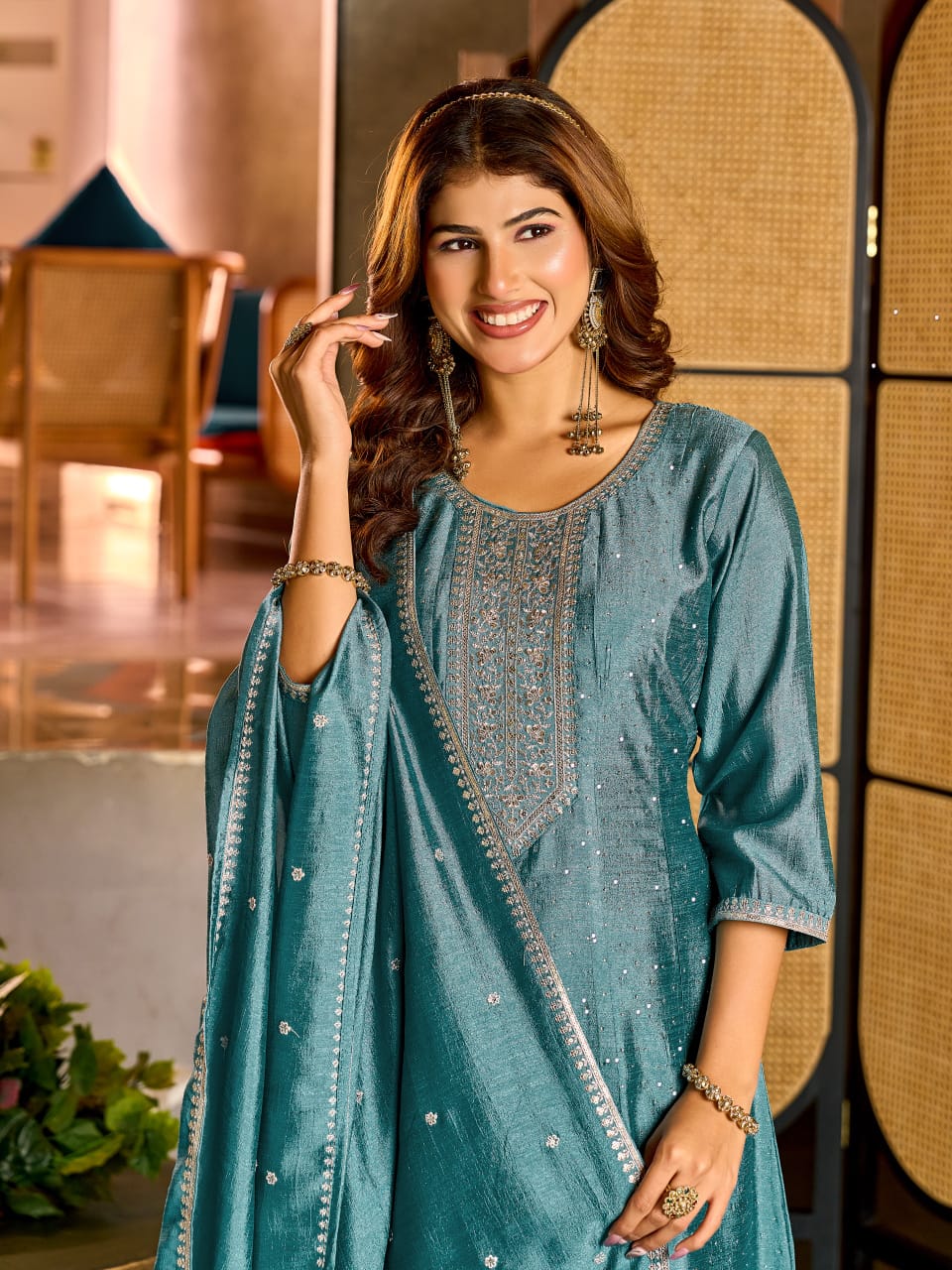 20260313130312.aanchi snickers17733905121620209384 Aanchi Snickers Vichitra Silk Anarkali Kurti With Bottom And Dupatta Rehmat Boutique Aanchi Snickers Vichitra Silk Anarkali Kurti With Bottom And Dupatta Rehmat Boutique