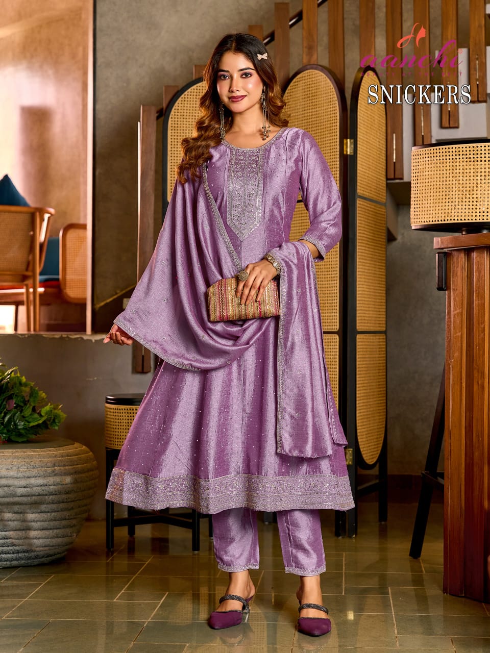 20260313130312.aanchi snickers1773390512618097120 Aanchi Snickers Vichitra Silk Anarkali Kurti With Bottom And Dupatta Rehmat Boutique Aanchi Snickers Vichitra Silk Anarkali Kurti With Bottom And Dupatta Rehmat Boutique