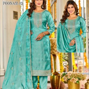 aanchi poonam 01-02 glass roman wholesale anarkali readymade suit