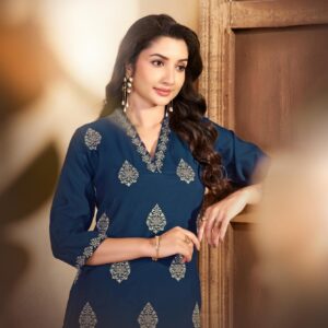 aanchi sweety amazing two tone readymade long kurtis in wholesale surat