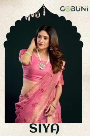 gobuni presents siya series 3501 to 3506 fashionable munga cotton mina work sarees in wholesale sura Home Rehmat Boutique gobuni presents siya series 3501 To 3506 fashionable munga cotton mina work sarees in wholesale surat