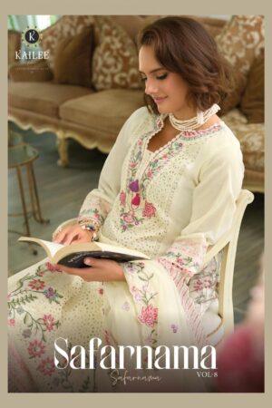 kailee fashion safarnama vol 8 series 45901 to 45904 full stitch cotton designer suit in wholesale surat