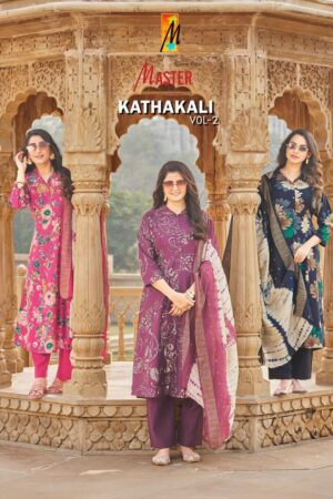master kathakali vol 2 series 2001 to 2008 gadhwal foil printed fully stitch suits in wholesale sura Home Rehmat Boutique master kathakali vol 2 series 2001 to 2008 gadhwal foil printed fully stitch suits in wholesale surat