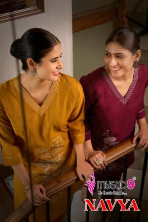 mystic9 navya vol 1 series 1001 to 1010 readymade dyed vertican co-ord sets in wholesale surat