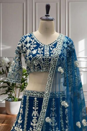 pr clothing dvd 5126 net sequence work engagement lehenga in wholesale surat