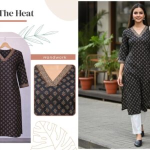 rajnandini aarohi series 145 to 148 cotton jaipuri printed readymade long kurti in wholesale surat