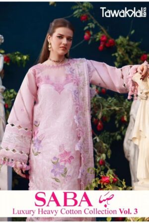 tawakkal saba luxury cotton collection vol 3 series 121 to 130 cotton pakistani suit in wholesale surat