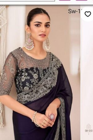tfh sandalwood vol 13 series 1301 TO 1318 nx chiffon traditional saree in wholesale surat