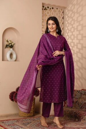 Naisha K 827 Cambric Cotton Kurti Bottom With Dupatta Rehmat Boutique