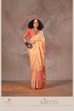 Rajtex Kirtan Two Tone Silk Traditional Wear Saree Collection Rehmat Boutique