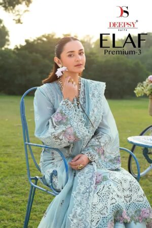 Deepsy Elaf Premium Luxury Vol 3 Lawn Cotton Pakistani Suits Rehmat Boutique