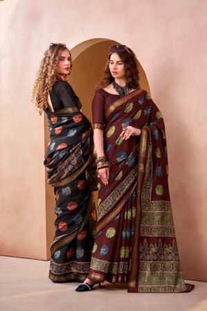 Taraa L 7211 Pv Printed Casual Wear Saree Collection Rehmat Boutique