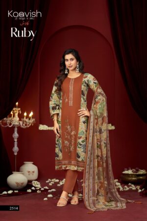 Kaavish Ruby Lawn Cotton Designer Salwar Kameez Collection Rehmat Boutique