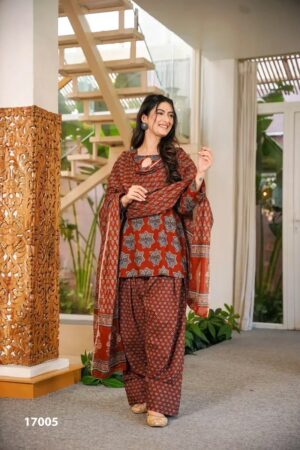 Clora Vol 17 Soft Cotton Printed Kurti With Bottom Dupatta Rehmat Boutique