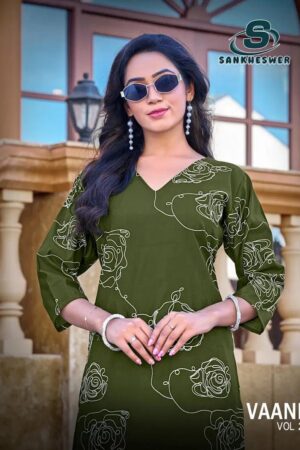 Sankheswer Vaani Vol 1 Roman Silk Printed Kurti With Bottom Rehmat Boutique