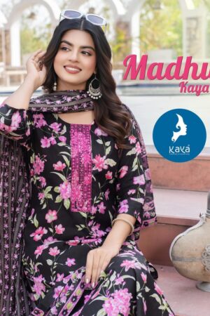 Kaya Madhu Printed Cotton Kurti With Bottom Dupatta Rehmat Boutique