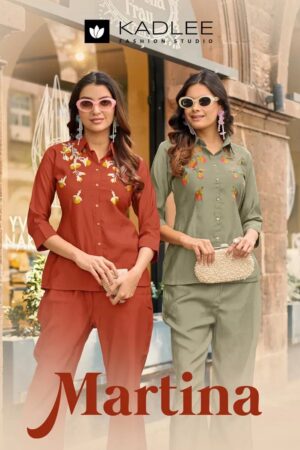 Kadlee Martina Thread Worked Fancy Co Ord Set Collection Rehmat Boutique