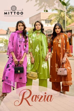 Mittoo Razia Handworked Kurti With Bottom Dupatta Rehmat Boutique