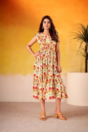 Taraa L 4506 Muslin Silk Printed Kurti Collection Rehmat Boutique