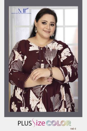 Moksh Plus Size Color Vol 1 Rayon Printed Plus Size Kurti Collection Rehmat Boutique