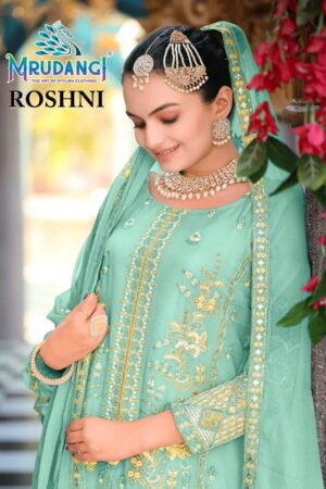 Mrudangi Roshni Embroidered Salwar Kameez Collection Rehmat Boutique