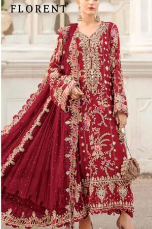 Florent 1055 F To H Chiffon With Pakistani Suits Collection Rehmat Boutique