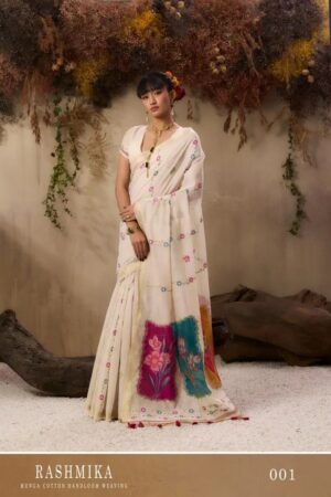 Rashmika 001 To 004 Munga Traditional Cotton Saree Collection Rehmat Boutique